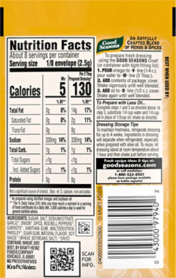 Good Seasons Italian Dressing & Recipe Seasoning Mix - 0.7 Oz - Image 7
