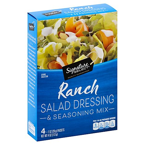 Signature SELECT Salad Dressing & Seasoning Mix Ranch Pack - 4-1 Oz