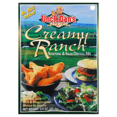 Uncle Dans Seasoning and Salad Dressing Mix Creamy Ranch - 0.75 Oz