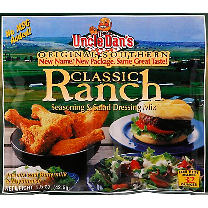 Uncle Dans Seasoning and Salad Dressing Mix Classic Ranch - 1.5 Oz - Image 2