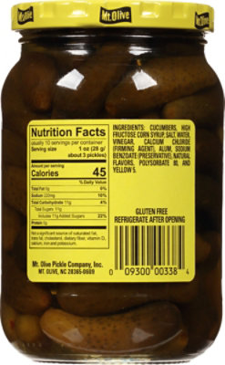 Mt. Olive Pickles Petite Snack Crunchers Sweet Petite - 16 Fl. Oz. - Image 6