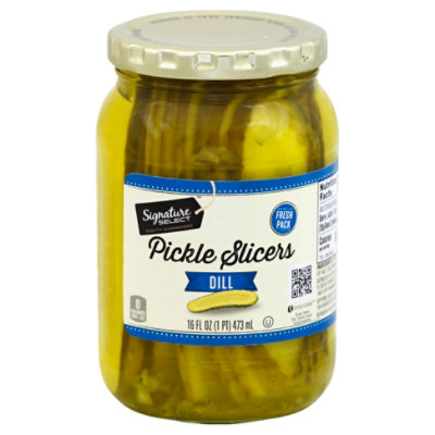 Signature SELECT Pickles Slicers Dill Jar - 16 Fl. Oz.