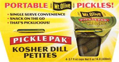 Mt. Olive Pickles Petite Kosher Dills Pak - 4-3.7 Fl. Oz. - Image 5