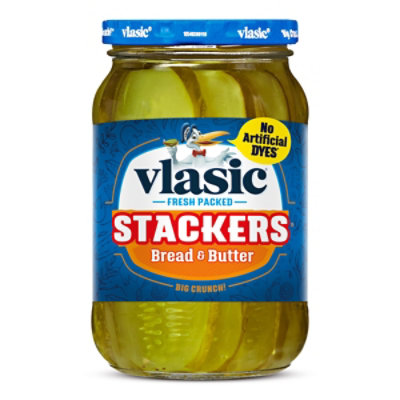 Vlasic Stackers Bread And Butter Pickles - 16 Fl Oz - Image 1