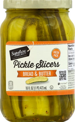 Signature SELECT Pickles Slicers Bread & Butter Jar - 16 Fl. Oz. - Image 2