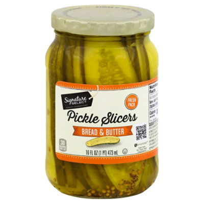 Signature SELECT Pickles Slicers Bread & Butter Jar - 16 Fl. Oz. - Image 1