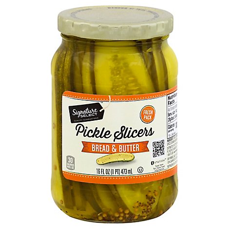Signature SELECT Pickles Slicers Bread & Butter Jar - 16 Fl. Oz.