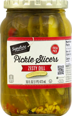 Signature SELECT Pickles Slicers Zesty Dill Jar - 16 Fl. Oz. - Image 2