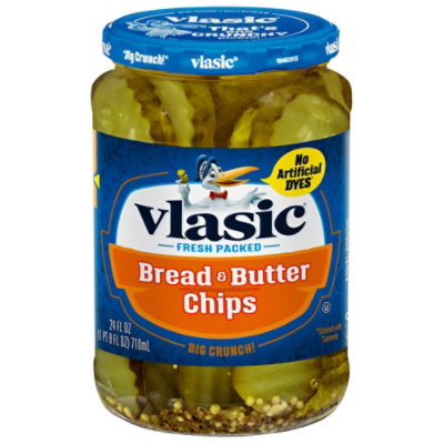 vlasic Pickles Chips Bread & Butter - 24 Fl. Oz.