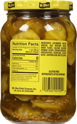Mt. Olive No Sugar Added Pickles Chips Bread & Butter - 16 Fl. Oz. - Image 6
