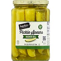 Signature SELECT Pickles Spears Kosher Dill Fresh Pack - 24 Fl. Oz. - Image 2