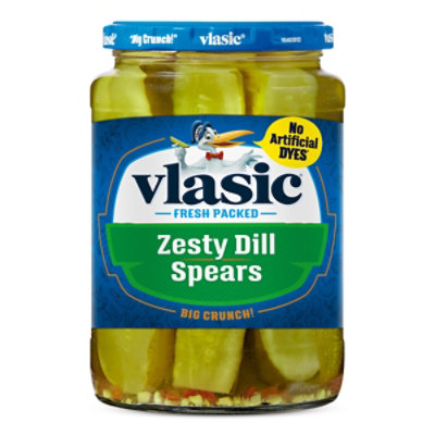 Vlasic Zesty Dill Pickle Spears - 24 Fl Oz