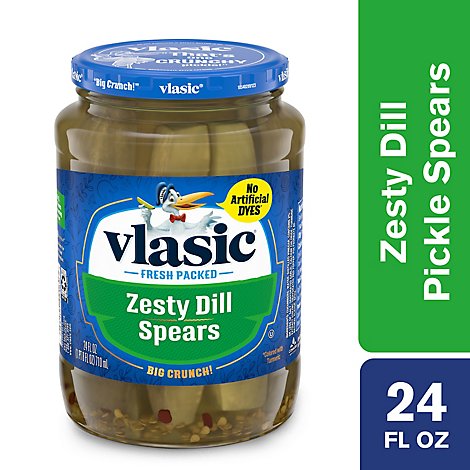vlasic Pickles Spears Zesty Dill - 24 Fl. Oz.