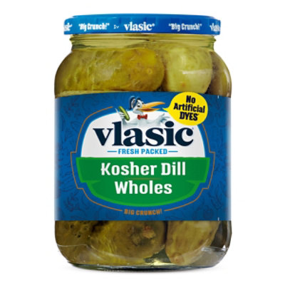 Vlasic Keto Friendly Kosher Dill Whole Pickles - 32 Fl Oz - Image 1