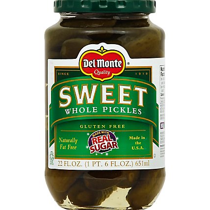 Del Monte Pickles Whole Sweet - 22 Fl. Oz. - Image 2