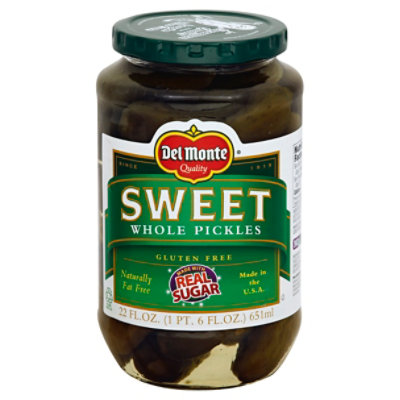 Del Monte Pickles Whole Sweet - 22 Fl. Oz.
