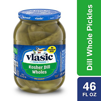 Vlasic Keto Friendly Kosher Dill Whole Pickles - 46 Fl. Oz. - Image 2