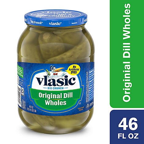 Vlasic Pickles Wholes Original Dill - 46 Fl. Oz.