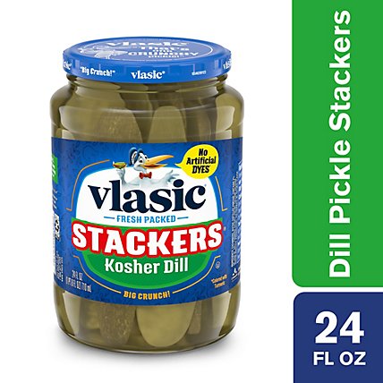 Vlasic Stackers Keto Friendly Kosher Dill Pickles - 24 Fl. Oz. - Image 2