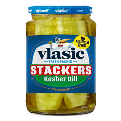 Vlasic Stackers Keto Friendly Kosher Dill Pickles - 24 Fl Oz - Image 1