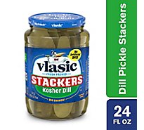 vlasic Stackers Pickles Kosher Dill - 24 Fl. Oz.