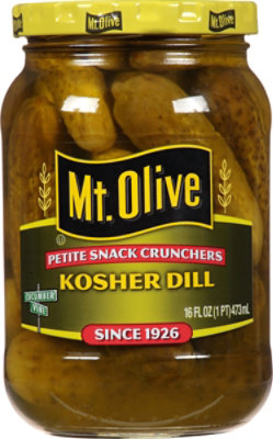 Mt. Olive Pickles Petite Snack Crunchers Kosher Dill - 16 Fl. Oz. - Image 1