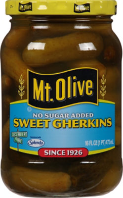 Mt. Olive No Sugar Added Pickles Sweet Gherkins - 16 Fl. Oz. - Image 2