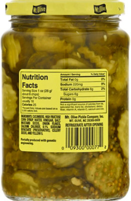 Mt. Olive Pickles Chips Bread & Butter Chips Old-Fashioned Sweet - 24 Fl. Oz. - Image 6