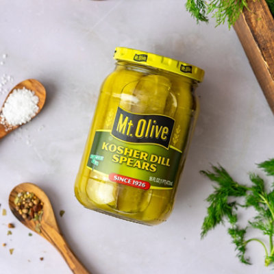 Mt. Olive Pickles Spears Kosher Dill - 24 Fl. Oz. - Image 5