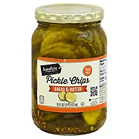 Signature SELECT Pickle Chips Bread & Butter - 16 Fl. Oz. - Image 1