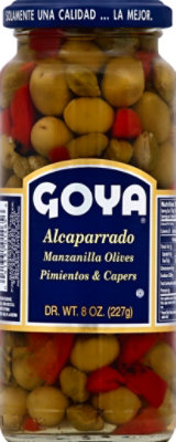 Goya Alcaparrado Manzanilla Olives Pimientos & Capers - 8 Oz - Image 2