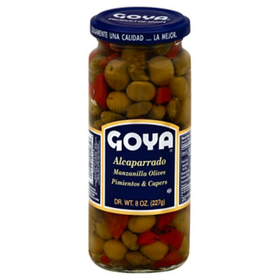 Goya Alcaparrado Manzanilla Olives Pimientos & Capers - 8 Oz - Image 1