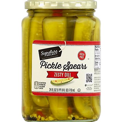 Signature SELECT Pickles Spears Zesty Dill - 24 Fl. Oz. - Image 2
