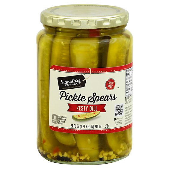 Signature SELECT Pickles Spears Zesty Dill - 24 Fl. Oz.