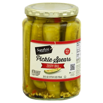 Signature SELECT Pickles Spears Zesty Dill - 24 Fl. Oz. - safeway