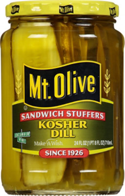 Mt. Olive Pickles Sandwich Stuffers Kosher Dill - 24 Fl. Oz. - Image 1