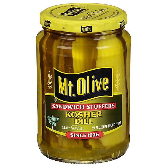 Mt. Olive Pickles Sandwich Stuffers Kosher Dill - 24 Fl. Oz.