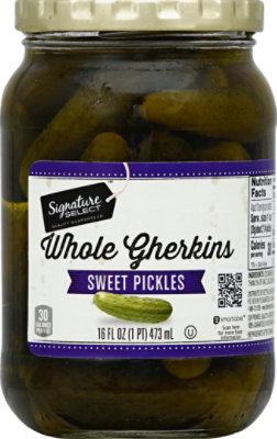 Signature SELECT Pickles Sweet Whole Gherkins - 16 Fl. Oz. - Image 2