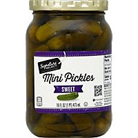Signature SELECT Pickles Sweet Mini - 16 Fl. Oz. - Image 2
