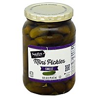 Signature SELECT Pickles Sweet Mini - 16 Fl. Oz. - Image 1