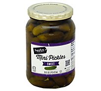 Signature SELECT Pickles Sweet Mini - 16 Fl. Oz.