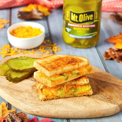 Mt. Olive Pickles Sandwich Stuffers Kosher Dill Made with Sea Salt - 16 Fl. Oz. - Image 5