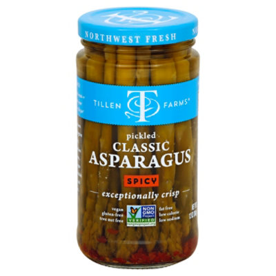 Tillen Farms Asparagus Pickled Crispy Hot and Spicy - 12 Oz - Image 1