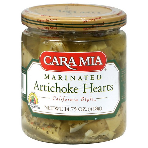 Cara Mia Marinated Artichoke Hearts Prepacked - 14.75Oz