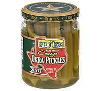 Talk O Texas Pickles Okra Hot - 16 Fl. Oz.