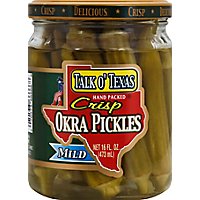 Talk O Texas Pickles Okra Mild - 16 Fl. Oz. - Image 2
