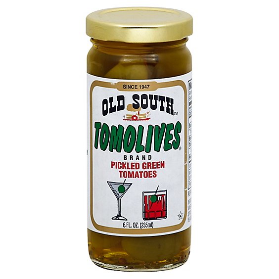 Old South Tomolives Pickled Tomatoes Green - 16 Oz