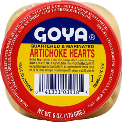 Goya Artichoke Hearts Quartered & Marinated - 6 Oz - Image 2