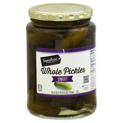 Signature SELECT Pickles Whole Sweet - 24 Fl. Oz.