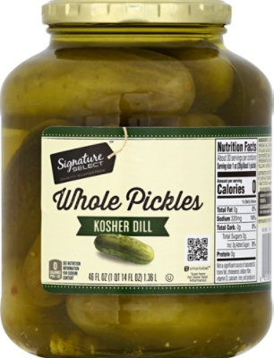 Signature SELECT Pickles Whole Genuine Dill Jar - 46 Fl. Oz. - Image 2